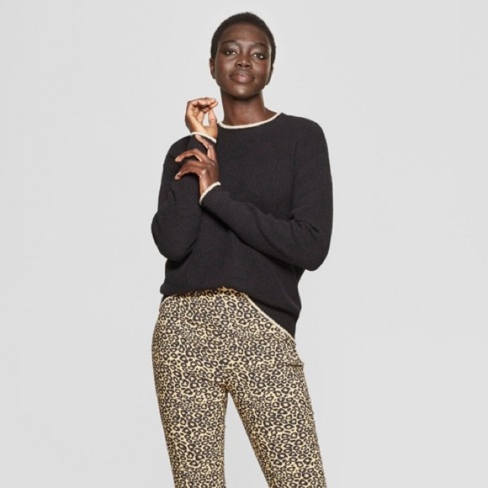 BOGO! Who What Wear Slouchy Metallic Crew Neck